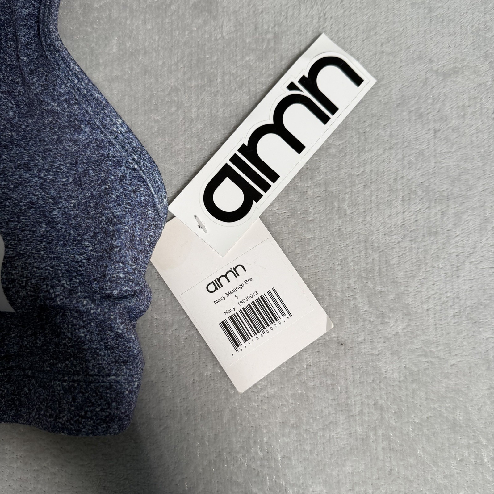 Aim'n Logo Womens Sport Bra Blue And White Size Small — image 3 of 5